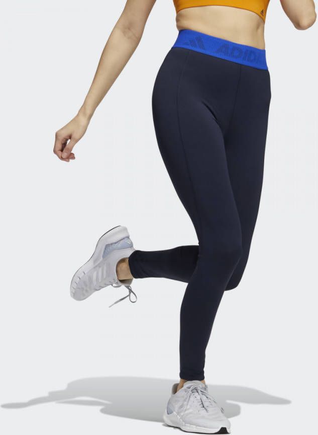 Adidas Techfit Badge of Sport Legging Legend Ink/Bold Blue Dames