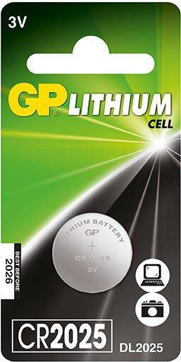 GP CR2025 Knoopcel Lithium Batterij