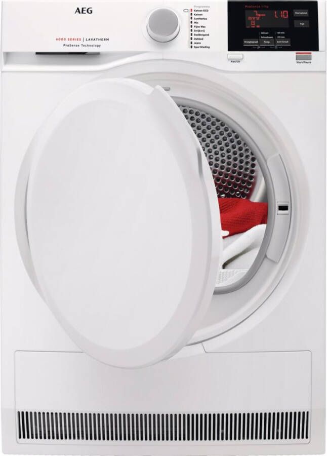 AEG ProSense T6DB72GP Condensdrogers Wit