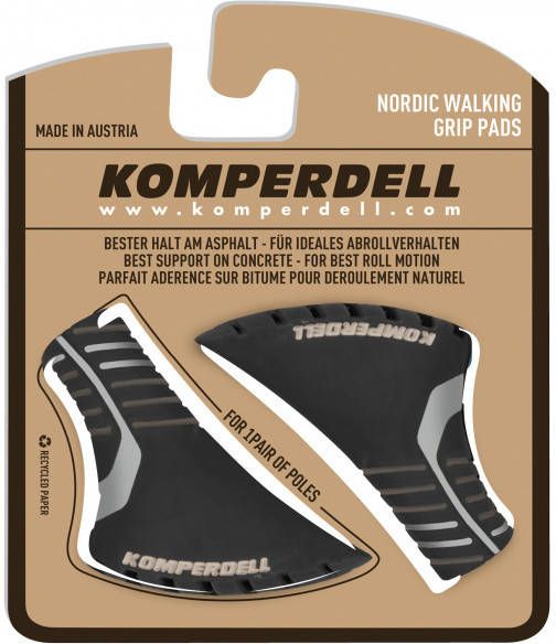 Komperdell Nordic Walking 2 Color Vulcanized Pad, zwart/grijs