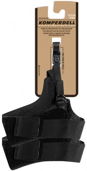 Komperdell Nordic Walking Strap Click In 2.0 Polslus, zwart