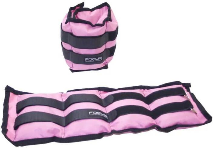 Focus Fitness Pols -/enkelgewicht - 2 X 1, 5 Kg Roze