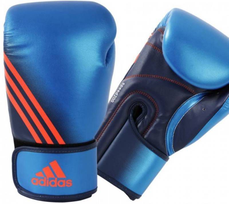 Adidas Speed 200 (Kick)bokshandschoenen Blauw 16 Oz
