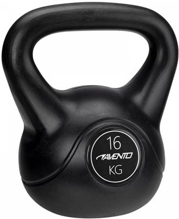 Avento Kettlebell 16 Kg Zwart