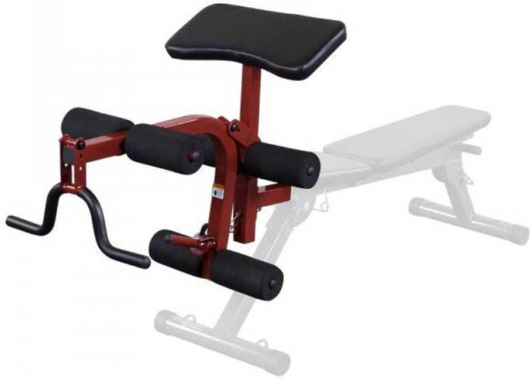 Body-Solid (Best Fitness) Leg Developer & Preacher Curl Uitbreiding Rood