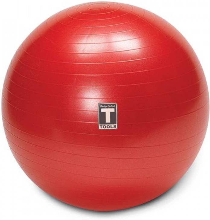 Body-Solid Body solid Anti burst Gymball Bstsb Inclusief Handpomp 65 Cm Rood