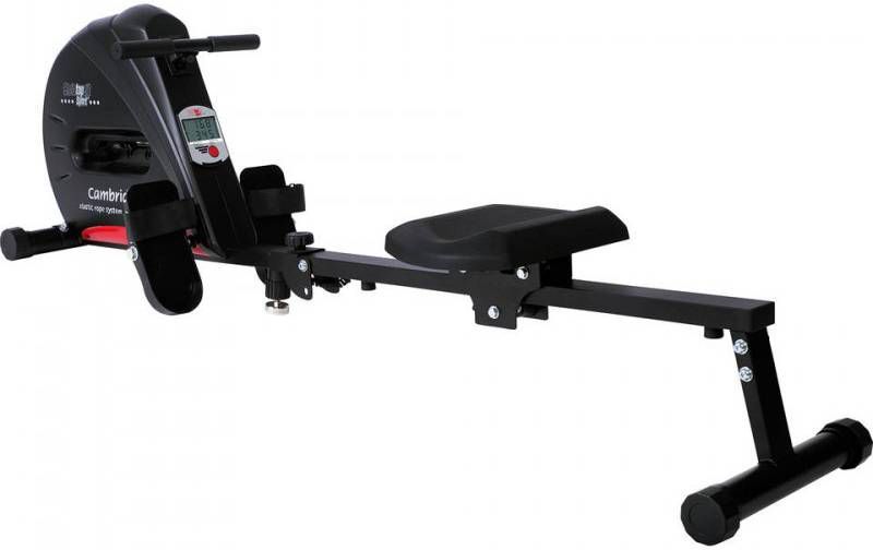 Christopeit Sport ® Roeimachine Cambridge II Black Edition Roeirails ruimtebesparend opklapbaar