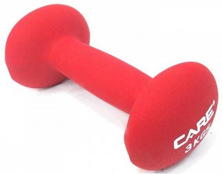 Fietsaccessoires Piri Sport Dumbellset Care 3 Kg Neopreen Rood 2 Stuks