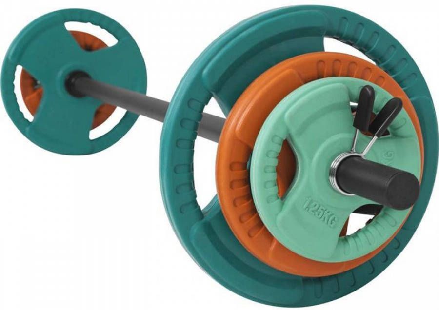 Gorilla Sports Aerobic Halterset 20 Kg Gripper Gietijzer