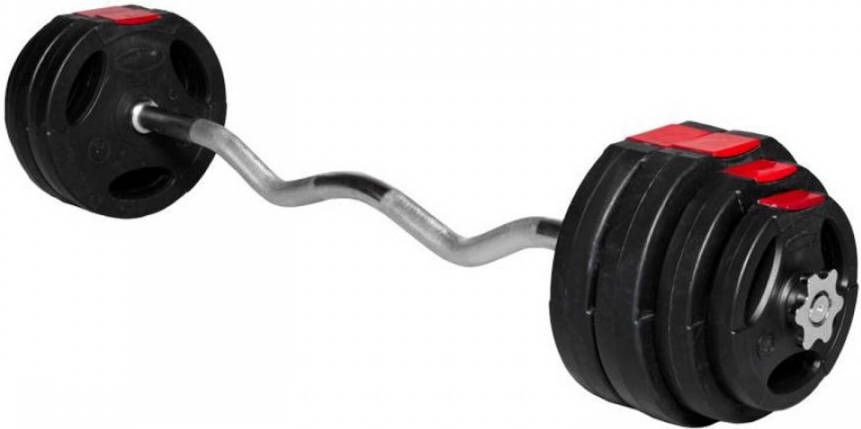 Gorilla Sports Ez Curlset Gripper Kunststof 25 Kg