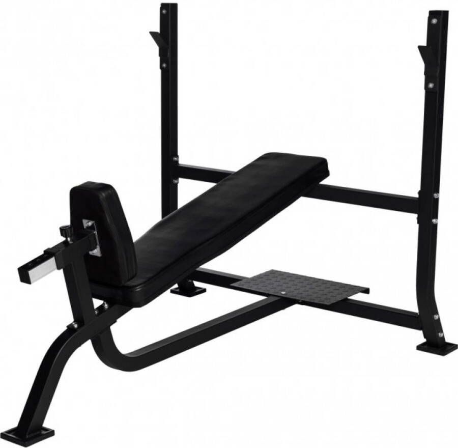 Gorilla Sports Incline Halterbank Fitnessbank Belastbaar Tot 250 Kg Zwart