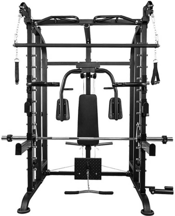 Gorilla Sports Multifunctionele Smith Machinemet Butterfly(2 Kabels )