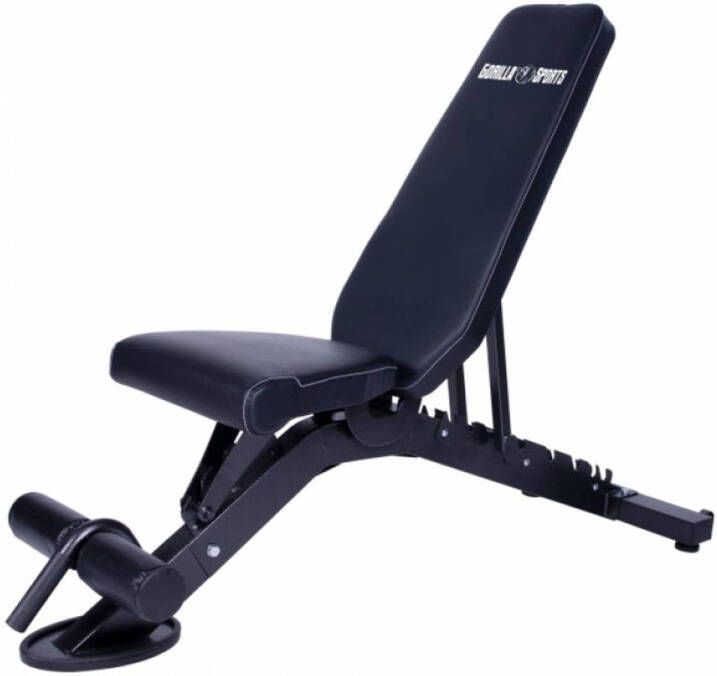 Gorilla Sports Professionele Halterbank Verstelbaar Belastbaar Tot 400 Kg