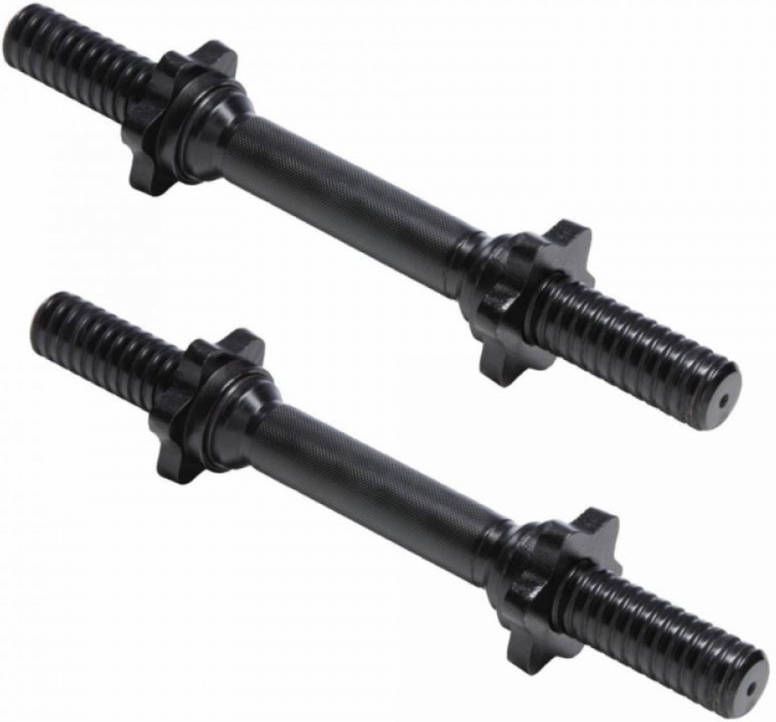 Gorilla Sports Set Dumbellstangen 35 Cm Zwart(Schroefsluiting )