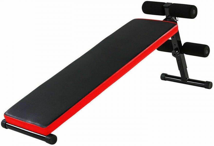 GS Quality Products Nordfalk Multifunctionele Trainingsbank Buikspierbank/Halterbank Inklapbaar In Hoogte Verstelbaar