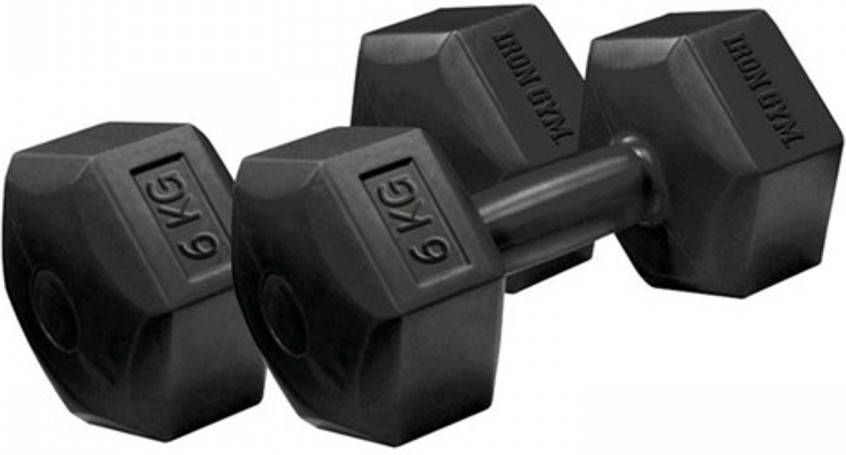 Iron Gym 2 Fixed Hex Dumbbell Gewichten 2x 6kg