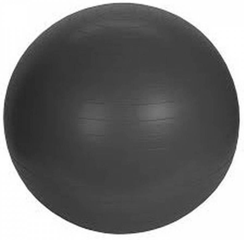 Merkloos Grote Zwarte Yogabal Met Pomp Sportbal Fitnessartikelen 75 Cm Fitnessballen