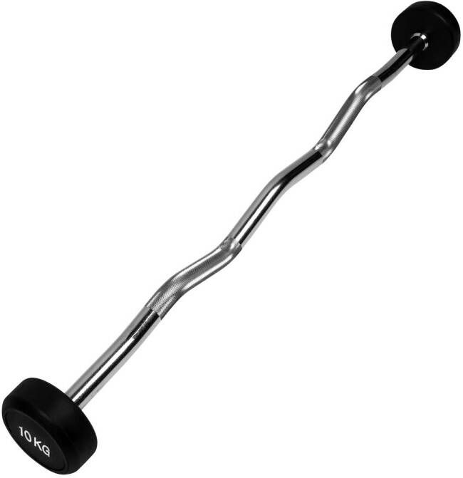 RYZOR Barbell Ez Halterstang Met Gewichten 10 Kg Rubber