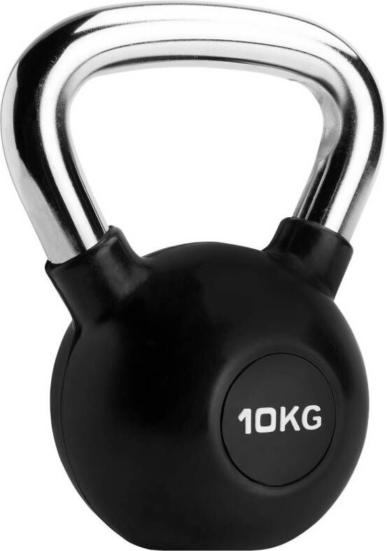 RYZOR Kettlebell 10 Kg Rubber Zwart