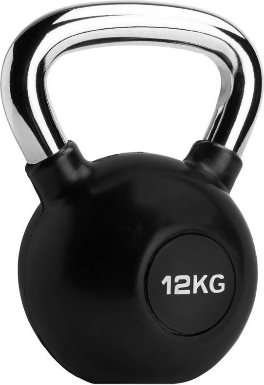 RYZOR Kettlebell 12 Kg Rubber Zwart