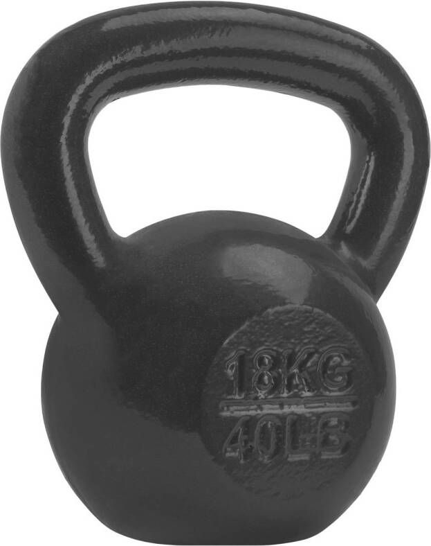 RYZOR Kettlebell 18 Kg Gietijzer Grijs