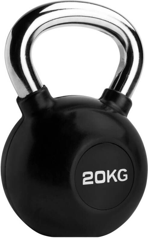 RYZOR Kettlebell 20 Kg Rubber Zwart
