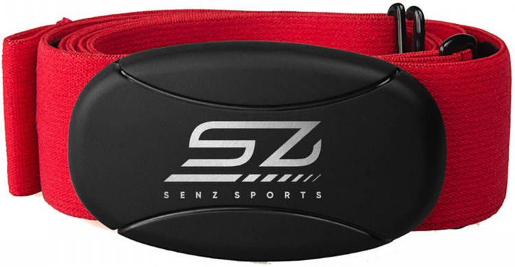 Senz Sports Hartslagmeter 5hz Borstband Rood