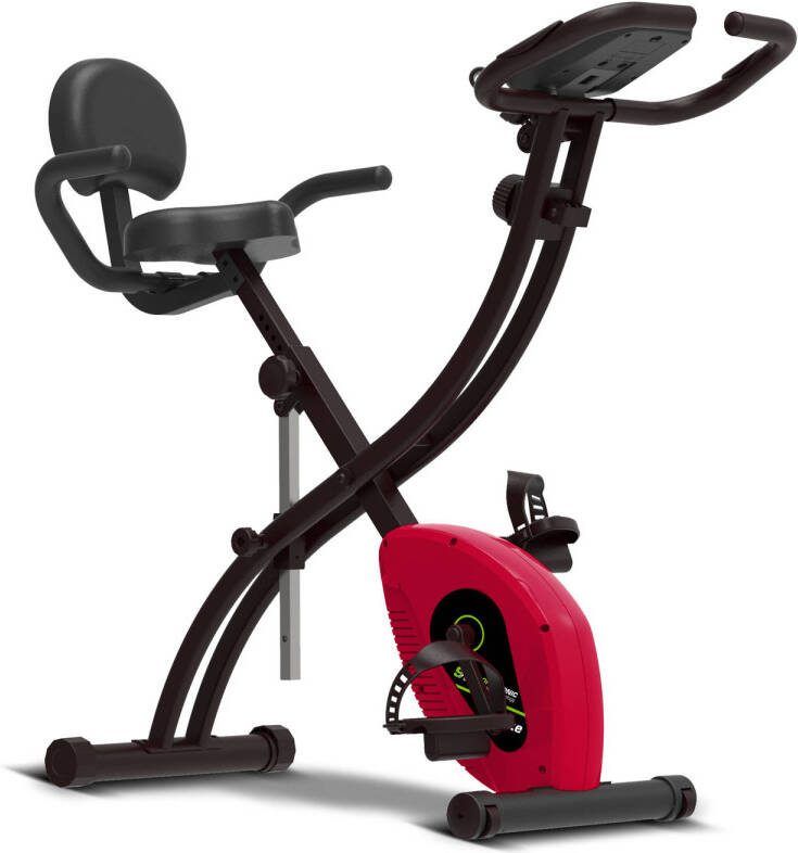 SportTronic X6 Hometrainer Inklapbare Fitnessfiets Rood/zwart