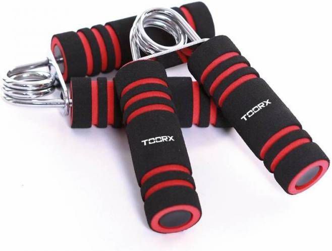 Toorx Foam Handknijpers 2 Stuks Zwart/rood
