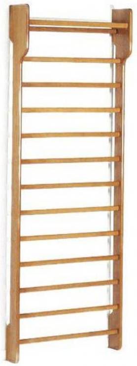 Toorx Fitness Toorx Single Wallbar Wandrek Sportraam 90 X 250 Cm 14 Treden Beukenhout