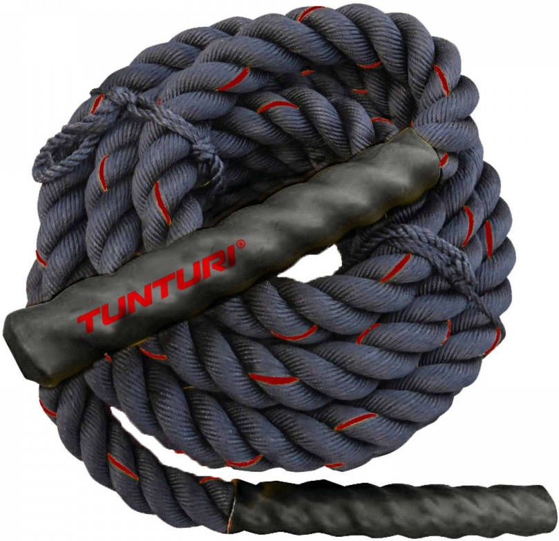 Tunturi Battle Rope Fitness Rope Functional Training Rope Fitness Touw 15 Meter Incl. Gratis Fitness App