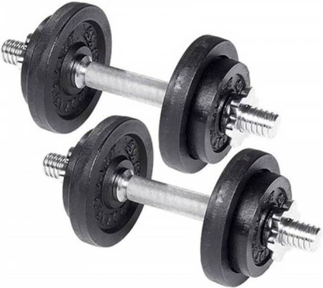 Tunturi Dumbbellset Gietijzer 2 X 10 Kg(20 Kg )