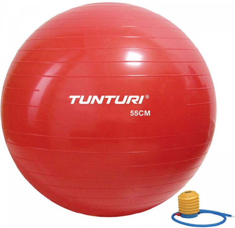 Tunturi Fitnessbal Gymbal Rood 55 Cm