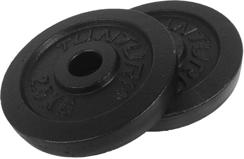 Tunturi Gietijzeren Halterschijf 30 Mm 2 X 2, 5 Kg