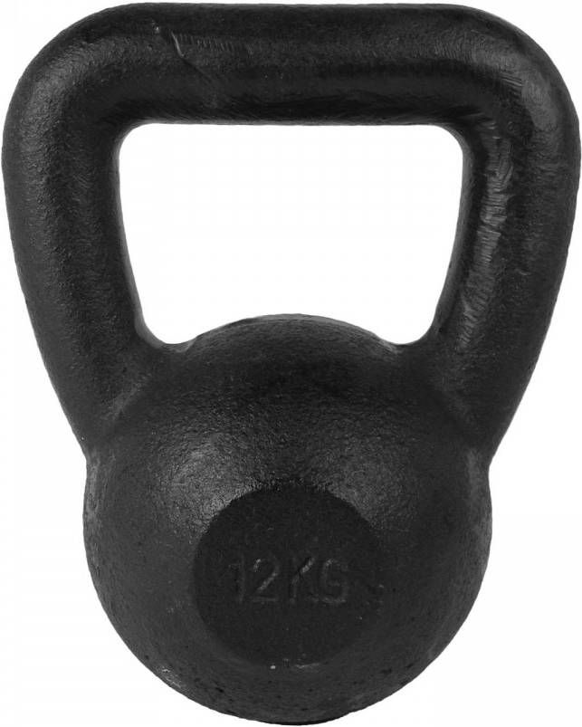 Tunturi Kettlebell Gietijzer 12 Kg Zwart