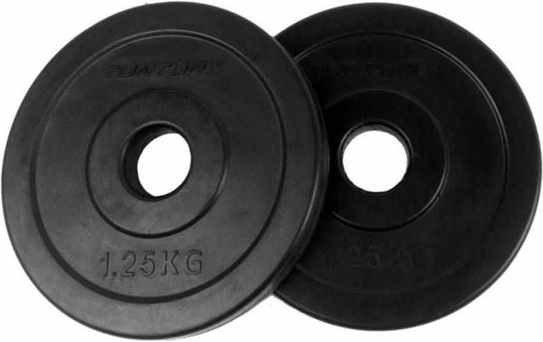 Tunturi Rubberen Halterschijf 30 Mm 2 X 1, 25 Kg