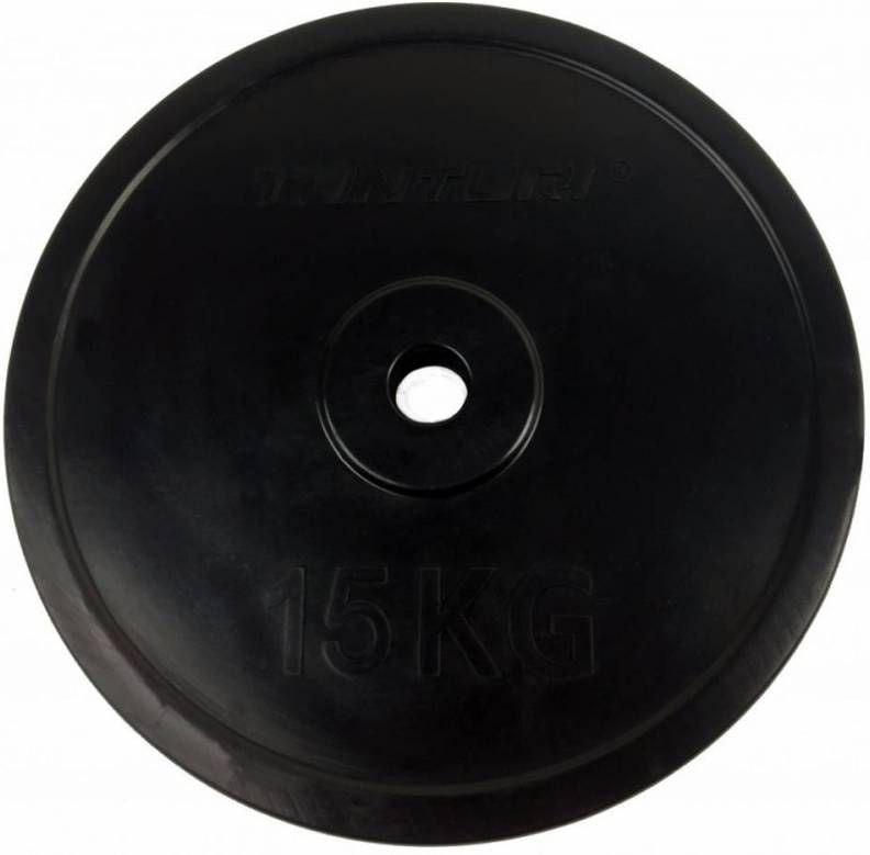 Tunturi Rubberen Halterschijf 30 Mm 15 Kg
