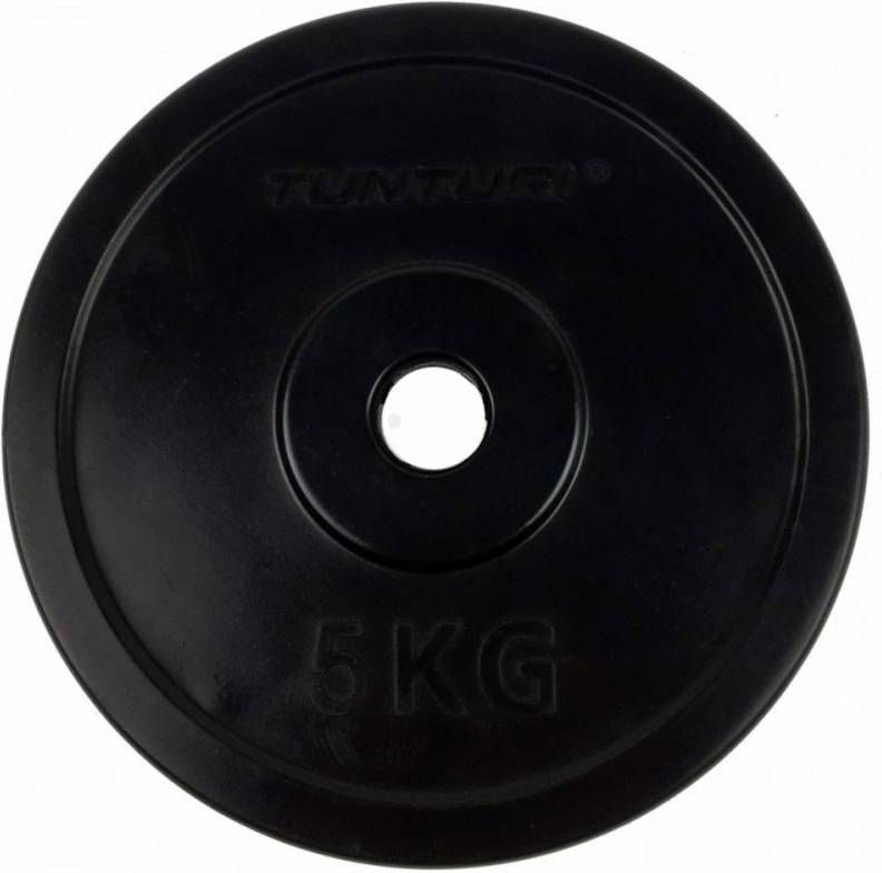 Tunturi Rubberen Halterschijf 30 Mm 5 Kg