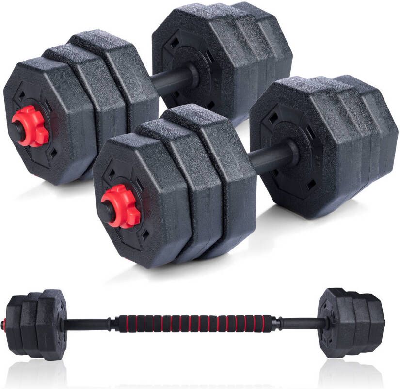 Umbro Halterset 19 Stuks Barbell En Dumbells Gewichten Van 1.25 Kg, 1.5kg En 2kg Kunststof