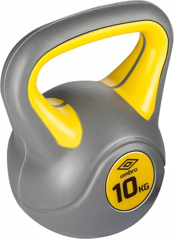 Umbro Kettlebell 10kg Instapgewicht Man Beginner Kunststof Gewicht Grijs