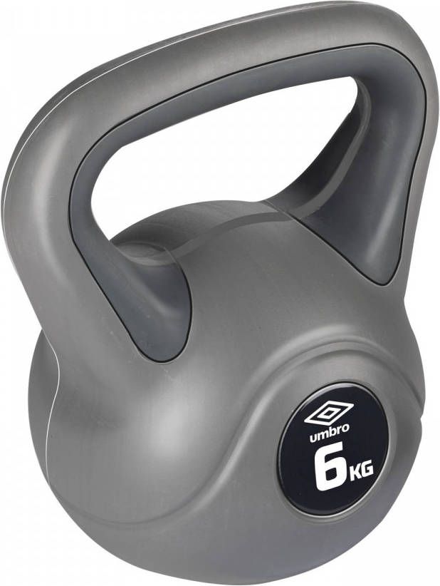 Umbro Kettlebell 4kg Instapgewicht Vrouw Beginner Kunststof Gewicht Grijs