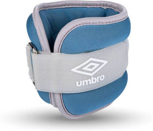 Umbro Pols En Enkelgewichten 2 Stuks Van 500gr Verstelbaar Met Klittenband Grijs/blauw