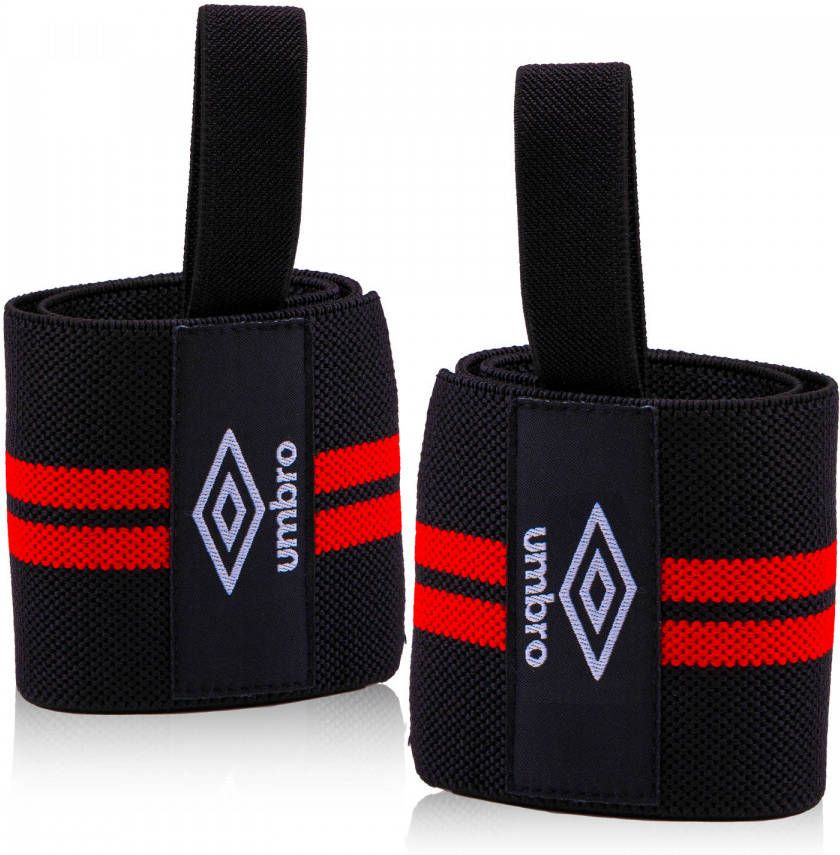 Umbro Wrist Wraps 2 Stuks Polsbeschermers Krachttraining En Fitness Rood