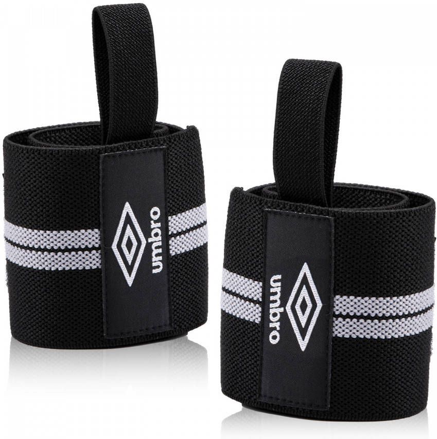 Umbro Wrist Wraps 2 Stuks Polsbeschermers Wrist Wraps Krachttraining En Fitness Wit