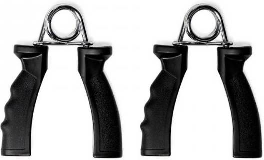 Virtufit Handknijper Knijphalter Handtrainer Set Zwart