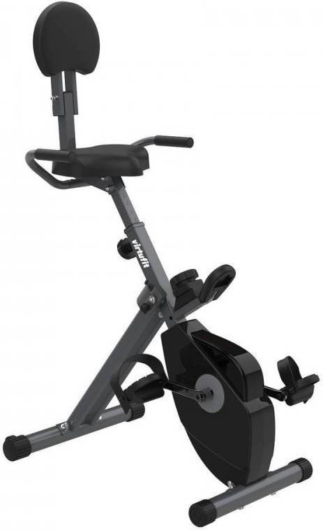 VirtuFit Opvouwbare Deskbike Bureaufiets met Computer en Rugleuning Gratis trainingsschema