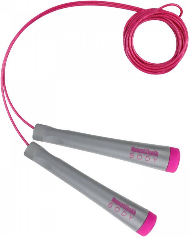 Women’s Health Speed Rope Springtouw grijs/roze