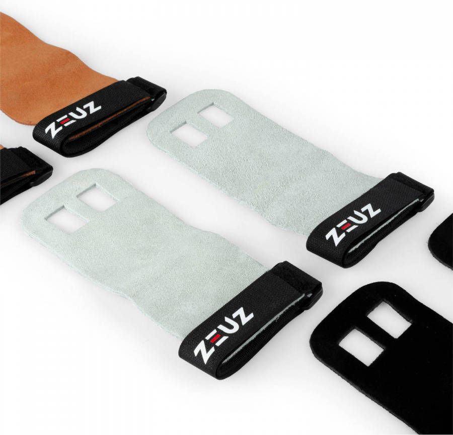 ZEUZ ® Rx Fitness & Crossfit Grips Sport Handschoenen Turnen Gymnastics Grijs