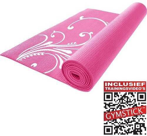 Gymstick Fitness Mat Roze Met trainingsvideo's