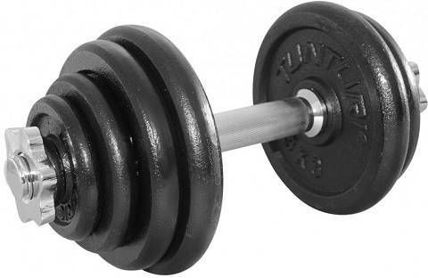 Tunturi Dumbbell 10kg met 1 dumbbell stang 1 set